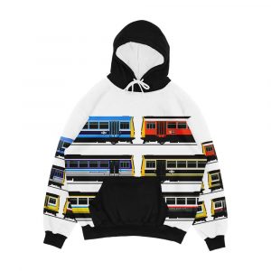 Br Pacer Trains Men's All-Over-Print Hoodie