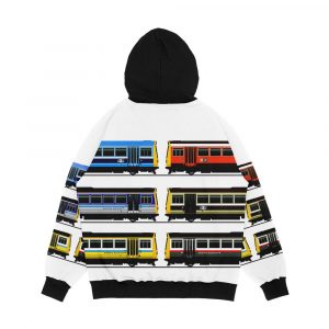 Alternative view of Br Pacer Trains Men's All-Over-Print Hoodie