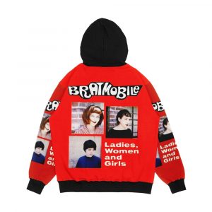 Alternative view of Bratmobile Riot Grrrl Ladies Women And Girls Men's All-Over-Print Hoodie