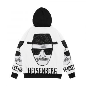 Alternative view of Breaking Bad Heisenberg Drawing Men's All-Over-Print Hoodie