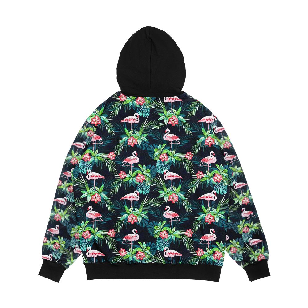Bright Flamingos Men's All-Over-Print Hoodie - Image 2