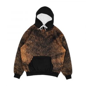 Brindle Animal Print Brown Brindle Dog Men's All-Over-Print Hoodie