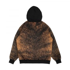 Alternative view of Brindle Animal Print Brown Brindle Dog Men's All-Over-Print Hoodie
