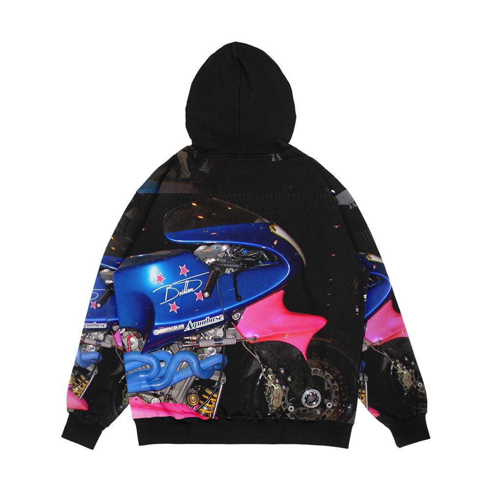 Britten Race Motorcycle Men's All-Over-Print Hoodie - Image 2