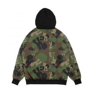 Alternative view of Brony Military Woodland Camo Men's All-Over-Print Hoodie