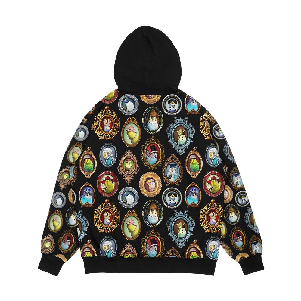 Budgies In Hats Men's All-Over-Print Hoodie - Image 2