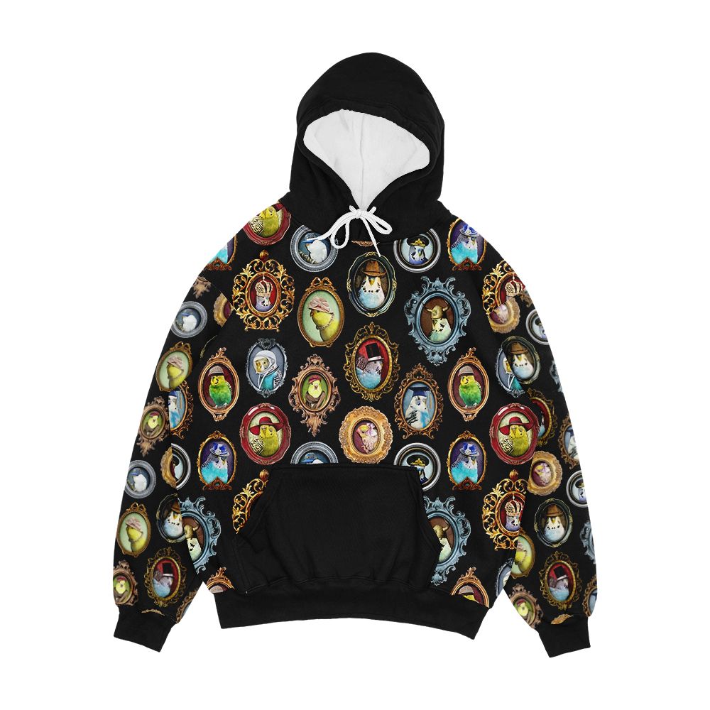 Budgies In Hats Men's All-Over-Print Hoodie