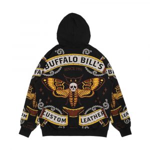 Alternative view of Buffalo Bill's Custom Leather Men's All-Over-Print Hoodie
