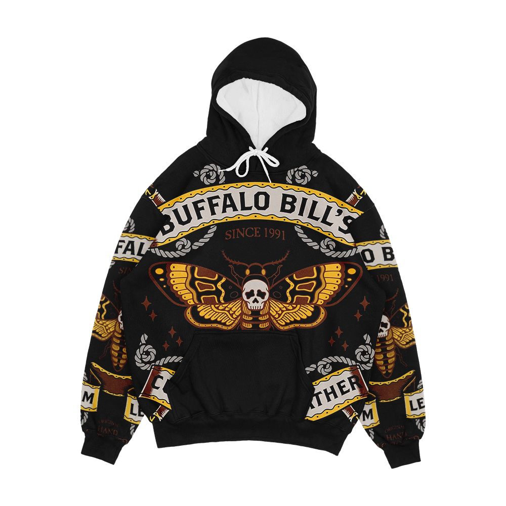 Buffalo Bill's Custom Leather Men's All-Over-Print Hoodie