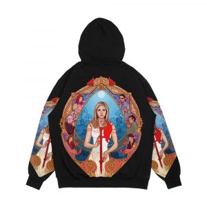 Alternative view of Buffy The End 2Nd Version Men's All-Over-Print Hoodie