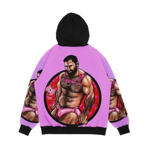 Alternative view of Bullethole Love Valentine Vpl Men's All-Over-Print Hoodie