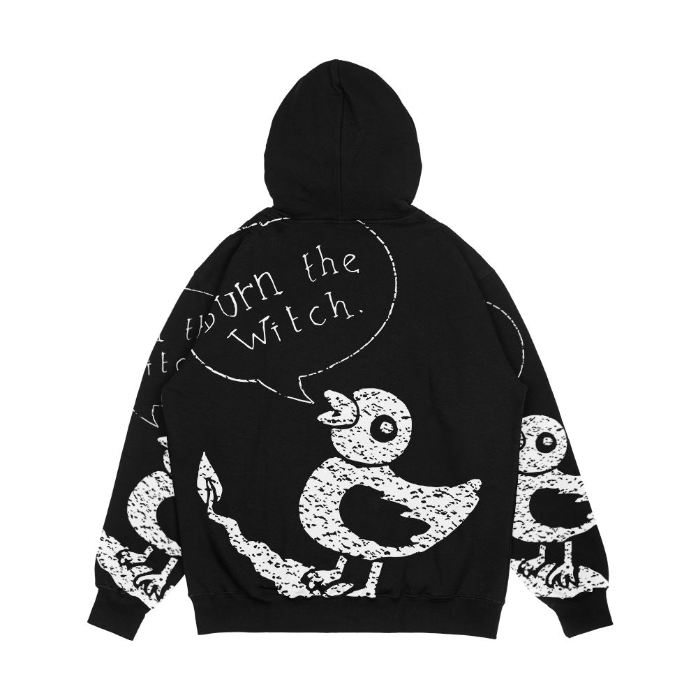Burn The Witch White Men's All-Over-Print Hoodie - Image 2