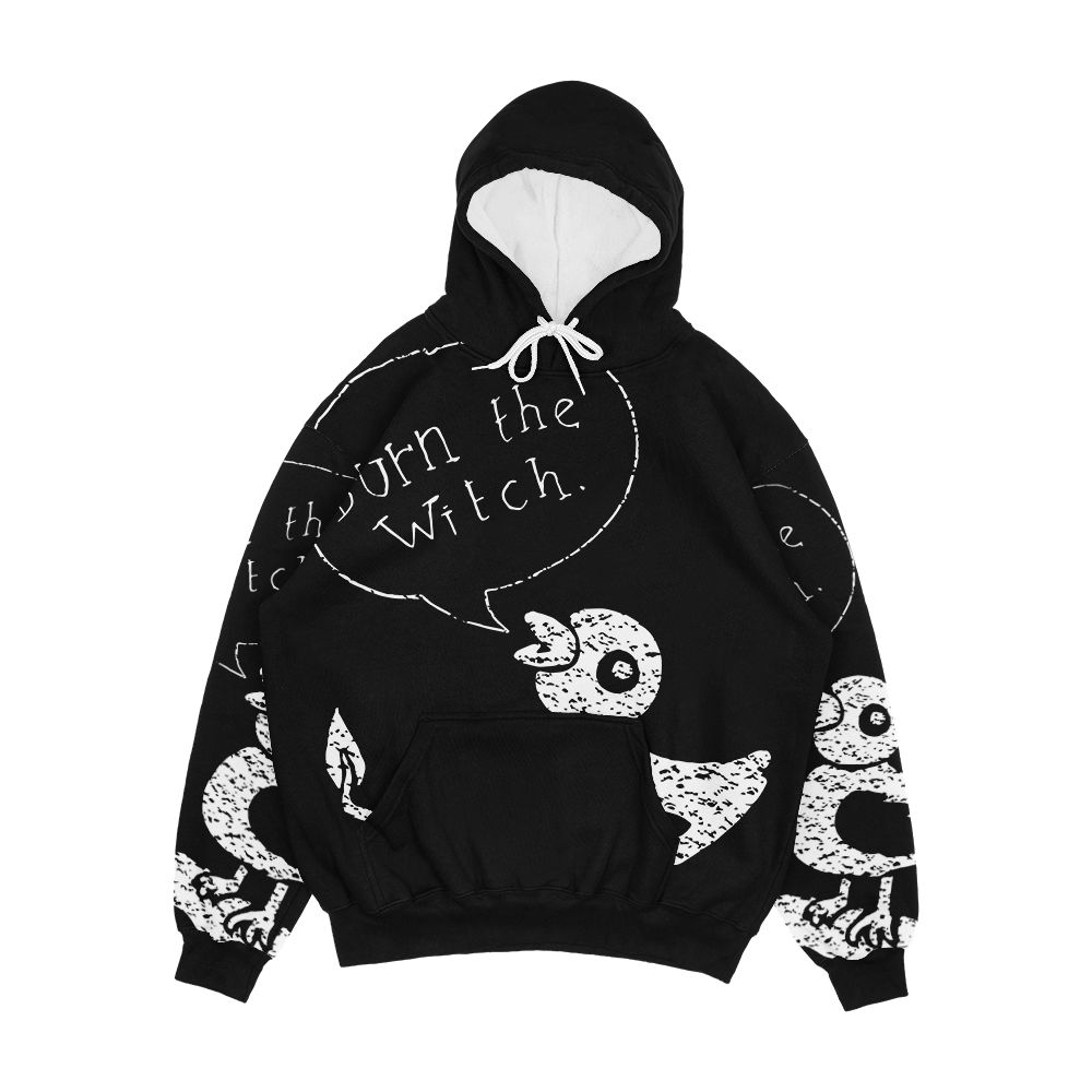 Burn The Witch White Men's All-Over-Print Hoodie