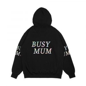 Alternative view of Busy Mum Men's All-Over-Print Hoodie