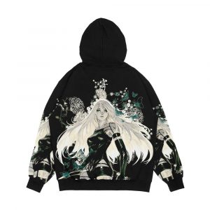 Alternative view of Butterflies And Garden Men's All-Over-Print Hoodie