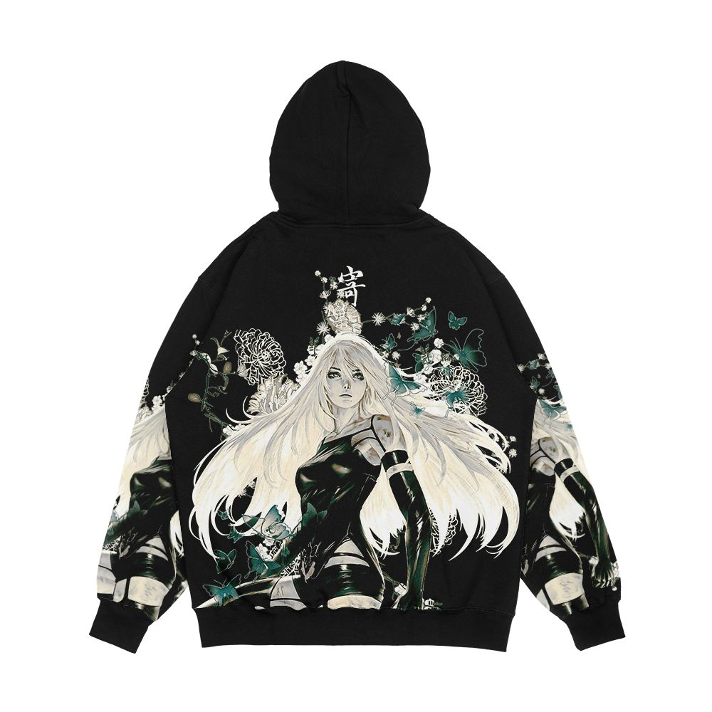 Butterflies And Garden Men's All-Over-Print Hoodie - Image 2