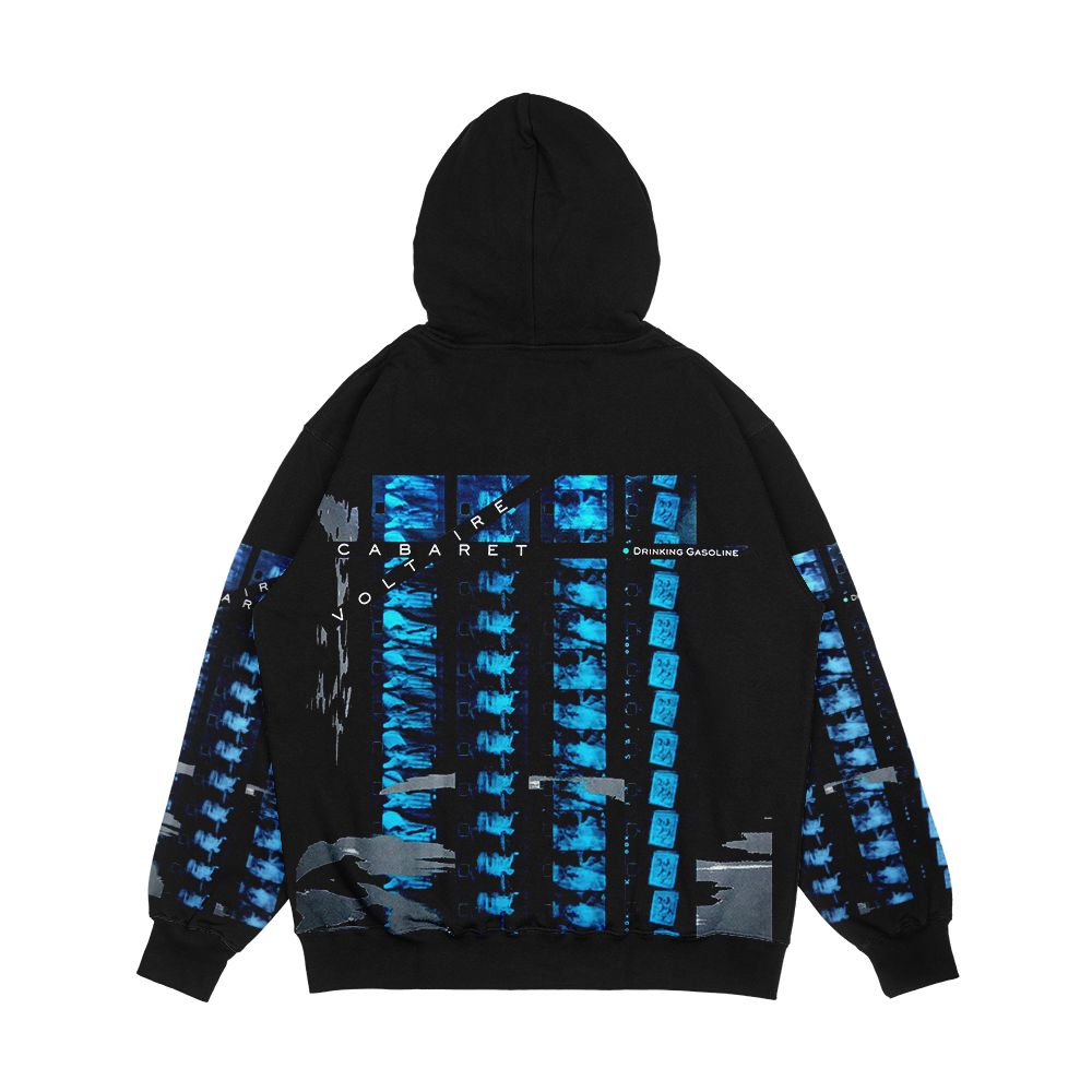 Cabaret Voltaire Drinking Gasoline Vinyl Artwork Men's All-Over-Print Hoodie - Image 2