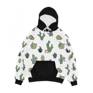 Cacti Cats Men's All-Over-Print Hoodie