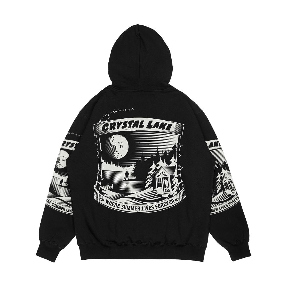 Camp Crystal Lake Where Summer Lives Forever Men's All-Over-Print Hoodie - Image 2