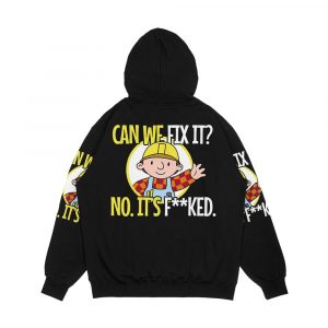 Alternative view of Can We Fix It Funny Repair Man Men's All-Over-Print Hoodie