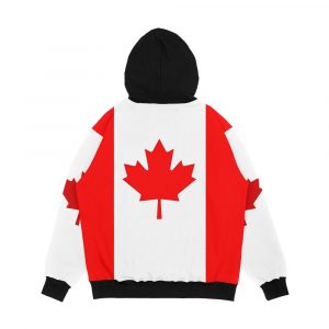 Alternative view of Canada Flag Men's All-Over-Print Hoodie