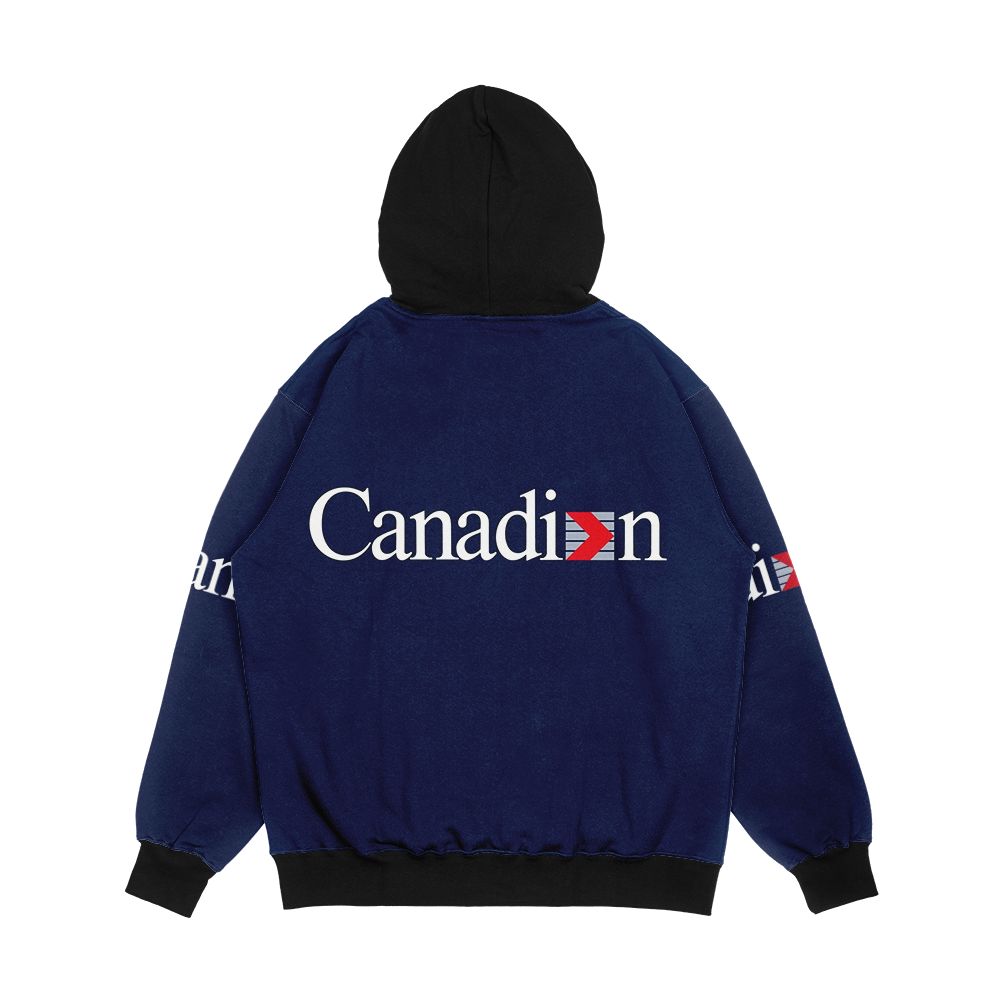 Canadian Airlines Logotype 01 Men's All-Over-Print Hoodie - Image 2