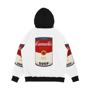 Alternative view of Cannabis Men's All-Over-Print Hoodie