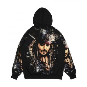 Alternative view of Captain Jack Sparrow Men's All-Over-Print Hoodie