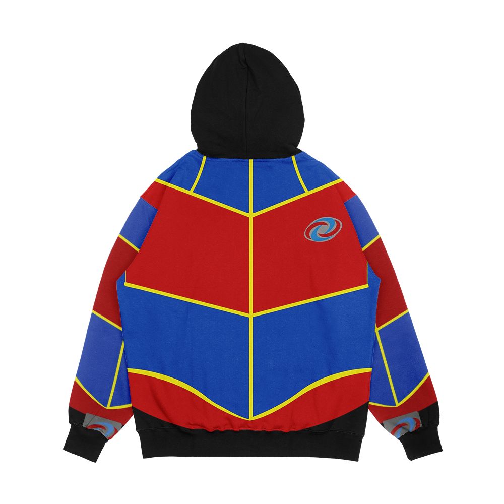 Captain Man Vest Men's All-Over-Print Hoodie - Image 2