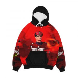 Captain Scarlet Drawing 1 Men's All-Over-Print Hoodie