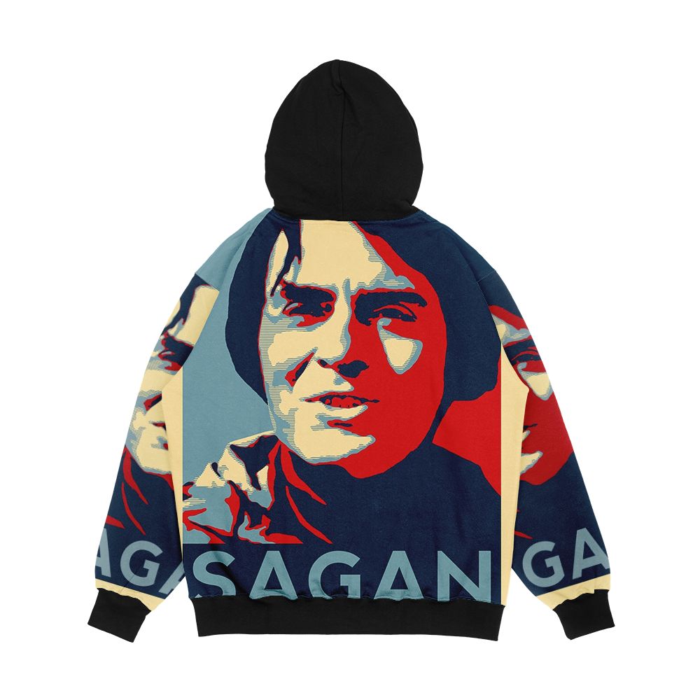 Carl Sagan Men's All-Over-Print Hoodie - Image 2