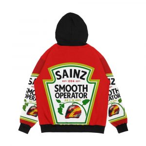 Alternative view of Carlos Sainz Smooth Chili Sauce Men's All-Over-Print Hoodie