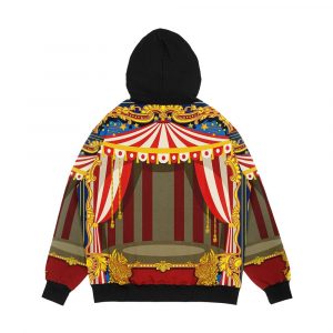 Alternative view of Carnival Circus Vintage Men's All-Over-Print Hoodie