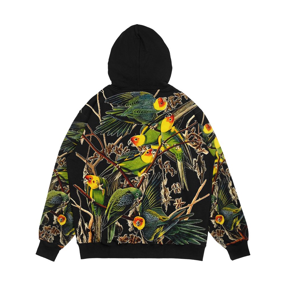 Carolina Parakeet Color Study Men's All-Over-Print Hoodie - Image 2