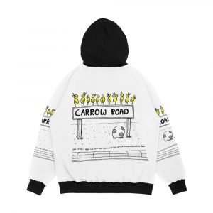 Alternative view of Carrow Road Canary Cartoon Inspired By Norwich City Fc Men's All-Over-Print Hoodie
