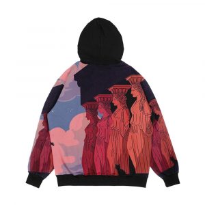 Alternative view of Caryatids At Dusk Men's All-Over-Print Hoodie