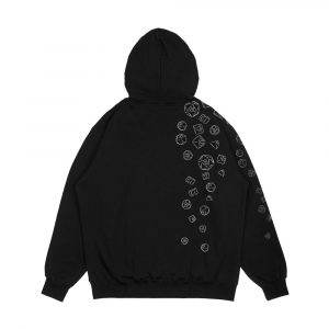 Alternative view of Cascading Dice Men's All-Over-Print Hoodie