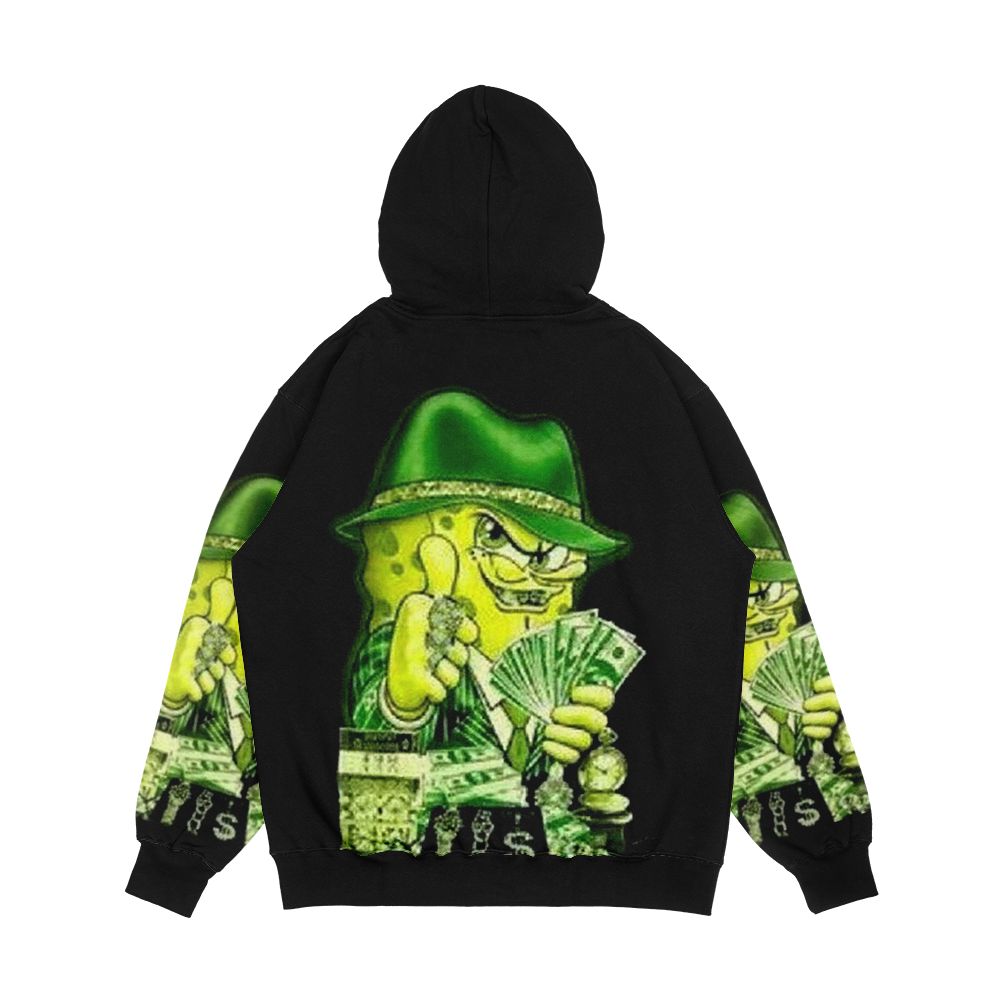Cash Money Pimp Spongebob Men's All-Over-Print Hoodie - Image 2