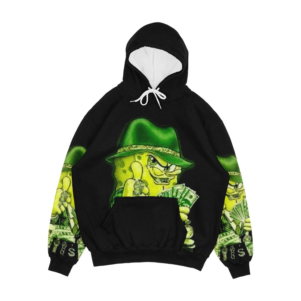 Cash Money Pimp Spongebob Men's All-Over-Print Hoodie