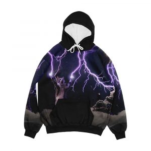 Cat Lightning Men's All-Over-Print Hoodie