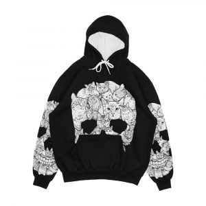 Cat Skull Men's All-Over-Print Hoodie