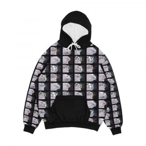Cat Vibing Meme Catjam Cat Vibing To Music Men's All-Over-Print Hoodie