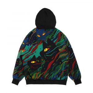 Alternative view of Caterwauling Men's All-Over-Print Hoodie