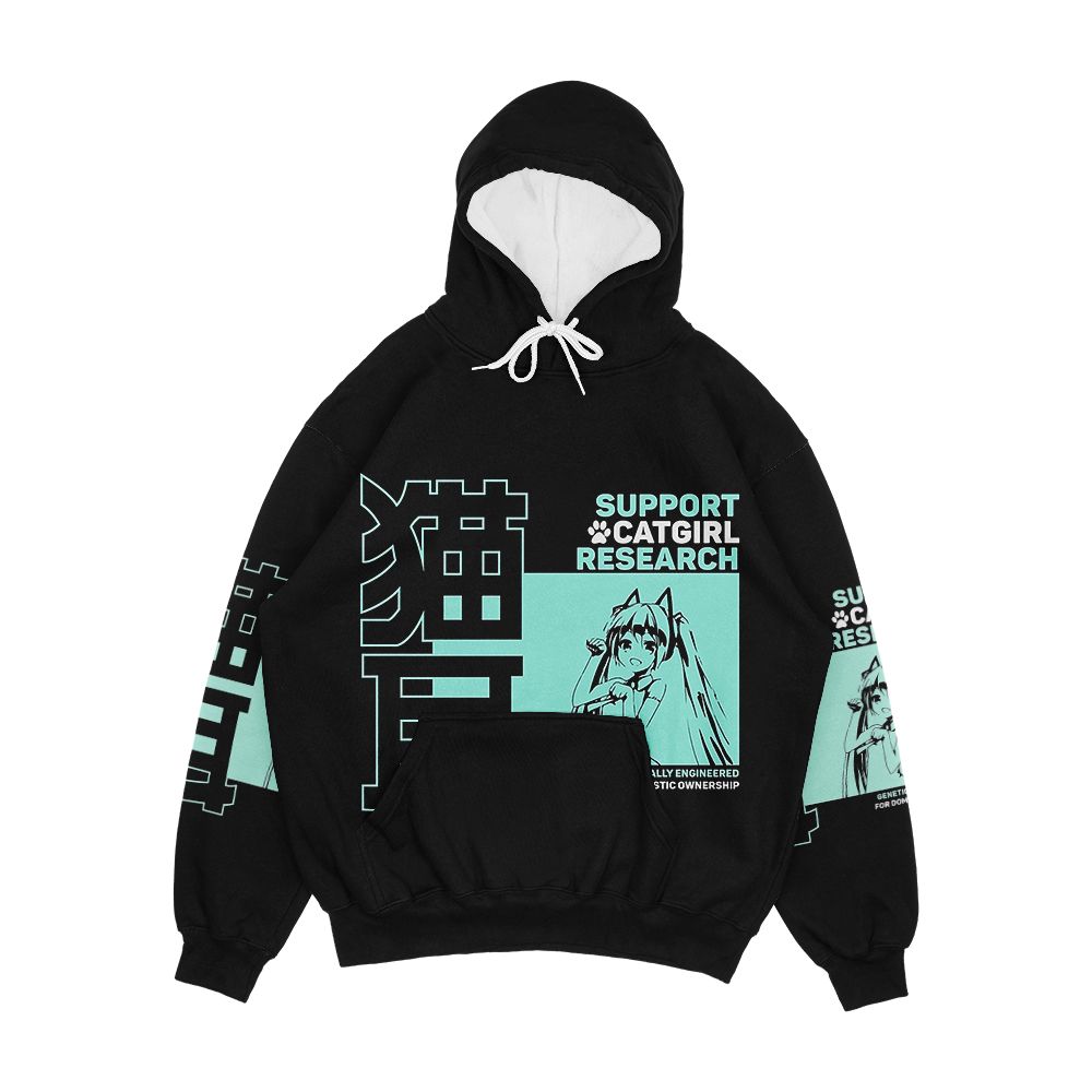 Catgirl Men's All-Over-Print Hoodie