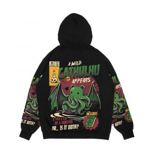 Alternative view of Cathulhu Men's All-Over-Print Hoodie