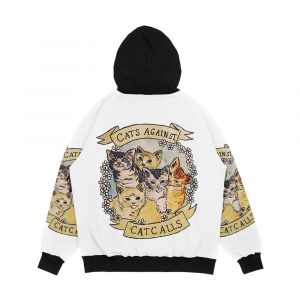 Alternative view of Cats Against Cat Calls Original See V2 In My Shop Men's All-Over-Print Hoodie