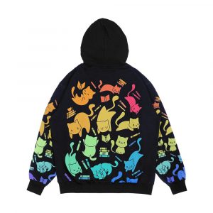 Alternative view of Cats And Books Men's All-Over-Print Hoodie