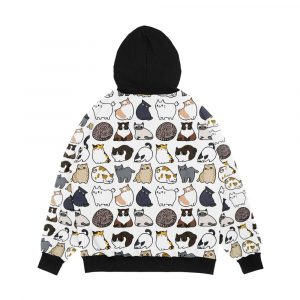 Alternative view of Cats Cats Cats Men's All-Over-Print Hoodie