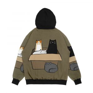 Alternative view of Cats In A Box Men's All-Over-Print Hoodie