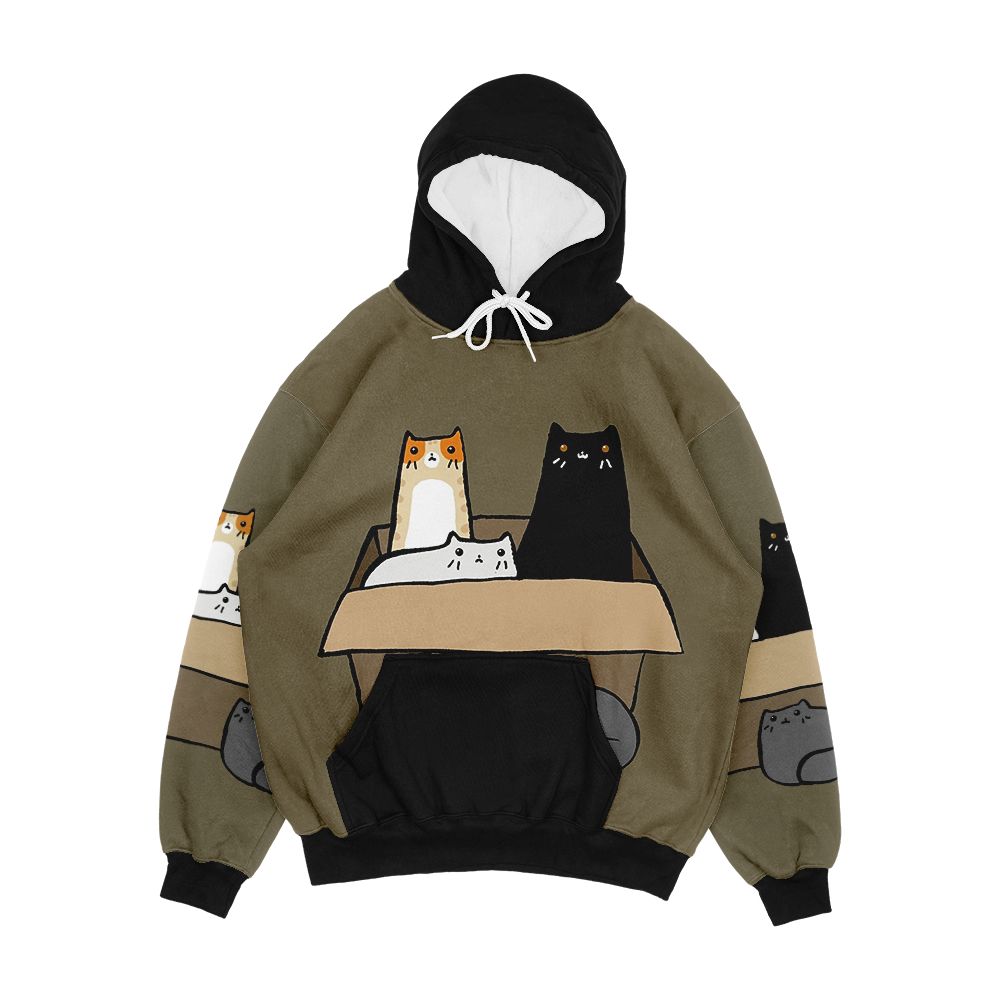 Cats In A Box Men's All-Over-Print Hoodie